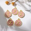 Golden Plated Alloy Enamel Charms X-ENAM-S118-07Z-5