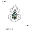 Creative Abalone Shell Spider Brooch PW-WGB0402-01-5