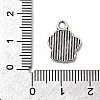 Dog Paw Prints Tibetan Style Alloy Pendant Enamel Settings TIBEP-R338-30AS-RS-3