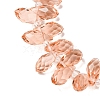 Crystal Glass Beads Strands X-GLAA-D033-38-3