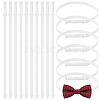 BENECREAT 16Pcs Adjustable Polyester Elastic Bow Tie Extender Bands FIND-BC0005-75B-01-1