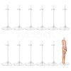 Transparent Plastic Adjustable Doll Standing Bracket AJEW-WH0312-72-7