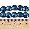 Electroplated Natural Lava Rock Beads Strands G-K388-01A-4