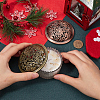 2Pcs 2 Colors Alloy Lid AJEW-GF0009-33-3