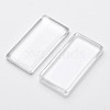 48x24MM Rectangle Transparent Clear Glass Cabochons X-GGLA-ZX001-1-2