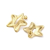 304 Stainless Steel Star Stud Earrings EJEW-K296-04G-3