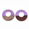 Resin & Walnut Wood Pendants RESI-S358-29B-09-1