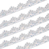10 Yards Sparkle Polyamide Wavy Flower Lace Trim OCOR-WH20022-023B-1