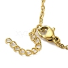Letter V 304 Stainless Steel Pendant Necklaces & Bracelets & Stud Earrings Sets for Women SJEW-C004-04G-3