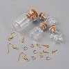 DIY Glass Wishing Bottles Dangle Earring Making Kit DIY-FS0002-75-2