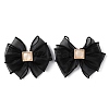 Polyester Tulle Bowknot Shoe Decorations FIND-WH0002-44A-1