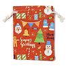 Christmas Theme Cloth Printed Storage Bags ABAG-F010-02A-03-1