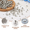 Mega Pet 500Pcs 7 Style 202 Stainless Steel Beads STAS-MP0001-03-4