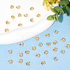 Beebeecraft 100Pcs Brass Crimp Beads Covers KK-BBC0004-04-5