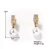 Elegant French Style Fashion Pearl Hoop Earrings for Women with Shiny Design BD2550-2-1