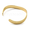 Rack Plating Brass Flat Cuff Bangles BJEW-D057-01G-2