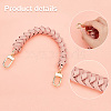 WADORN PU Imitation Leather Braided Bag Strap & Flat Purse Drawstring FIND-WR0009-11-4