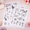 64 Patterns Non-woven Fabrics Water-soluble Embroidery Aid Drawing Sketch DIY-TAC0100-019-13