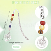 Chakra Theme Natural & Synthetic Gemstone Beads Bookmarks AJEW-AB00202-3