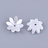 Opaque Resin Imitation Pearl Bead Caps X-RESI-T040-016-2