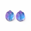Two Tone Transparent Spray Painted Glass Beads GLAA-Q092-06-C06-2