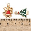 Christmas Alloy Enamel Pendants ENAM-G234-01K-4