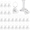 24Pcs Mirror Surface Acrylic Wine Glass Charms AJEW-BC00007-1