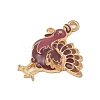 Thanksgiving Day Alloy Enamel Pendants FIND-Z064-03D-2