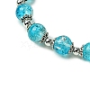 Round Crackle Glass Beads Stretch Bracelets BJEW-JB11456-06-3