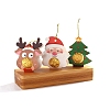 Christmas Santa Claus & Deer & Tree Paper Pendant Decorations PW-WGA525A-01-4