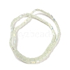 Frosted Imitation Jade Glass Beads Strands GLAA-P058-07A-07-2