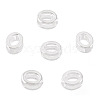 6Pcs 925 Sterling Silver Hollow Initial Beads STER-TA0001-53O-2