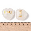 Natural Quartz Crystal Heart Engraving MBTI Figurines Statues for Home Office Desk Decorations G-K353-05I-3