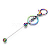 Alloy Bar Beadable Keychain for Jewelry Making DIY Crafts KEYC-A011-01M-2