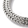 Non-Tarnish 201 Stainless Steel Wheat Chain Bracelets for Women Men BJEW-H612-07A-P-2