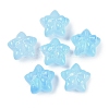 Transparent Spray Paint Glass Beads LS-GLAA-H035-02G-1