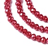 Opaque Glass Beads Strands GLAA-H022-02-4