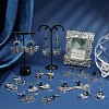 DIY Alloy & Stainless Steel Goth Butterfly Moth Dangle Earring Making Kits DIY-SC0026-36-4
