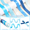 6 Rolls 6 Colors Polyester Ribbon OCOR-CP0001-27B-6