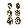 Alloy acrylic Dangle Stud Earrings EJEW-M075-01G-03-4