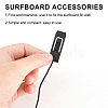 Plastic Sup Split Surfer Paddle Board Fin Clip AJEW-WH0258-882-4