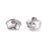 5-Petal 316 Surgical Stainless Steel Bead Caps STAS-XCP0001-61-3
