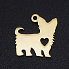 201 Stainless Steel Silhouette Charms STAS-N090-JN853-2-1