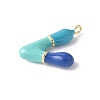 Brass Enamel Pendants KK-E093-03G-V-02-2