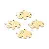 Ion Plating(IP) 304 Stainless Steel Glaze Manual Polishing Charms STAS-G030-06G-1