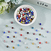 3 Strands Handmade Millefiori Glass Round Bead Strands LAMP-LT0001-16B-3