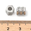Rack Plating Brass Cubic Zirconia Beads KK-Z033-27P-3