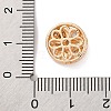 Rack Plating Brass Micro Pave Cubic Zirconia Beads KK-Z082-03G-3