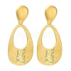 Ion Plating(IP) 304 Stainless Steel Teardrop Stud Earrings for Women EJEW-S227-53G-1