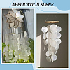 60Pcs Flat Round Capiz Shell Pendants SSHEL-SC0001-48-7
